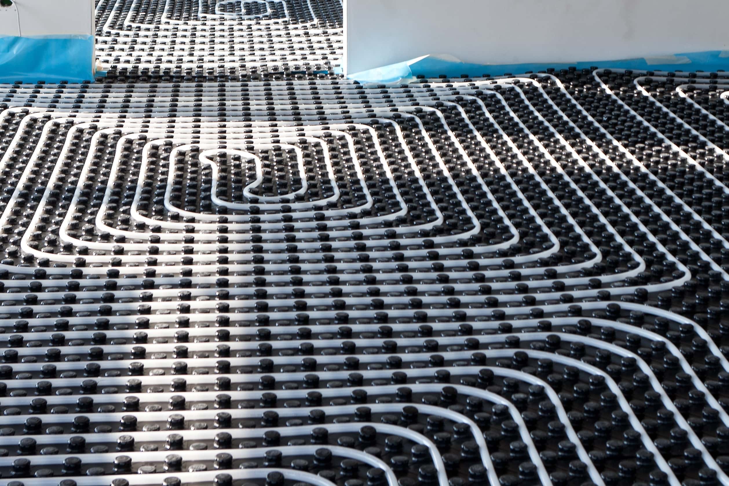plancher chauffant à plots