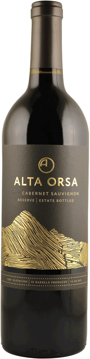 2020 Alta Orsa Reserve Cabernet Bottle Image