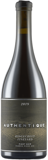 2019 Authentique Ridgecrest Vineyard Pinot Noir Bottle Image