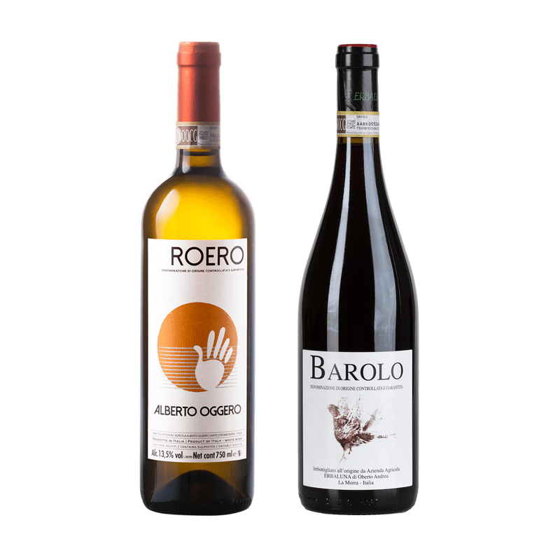 Roero Bianco and Barolo Bottle Image