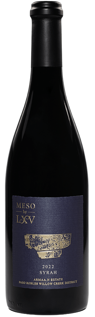 2022 Meso by LXV Armaan Syrah Bottle Image