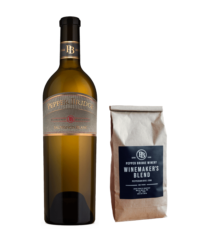 Sauvignon Blanc and Coffee Bottle Image
