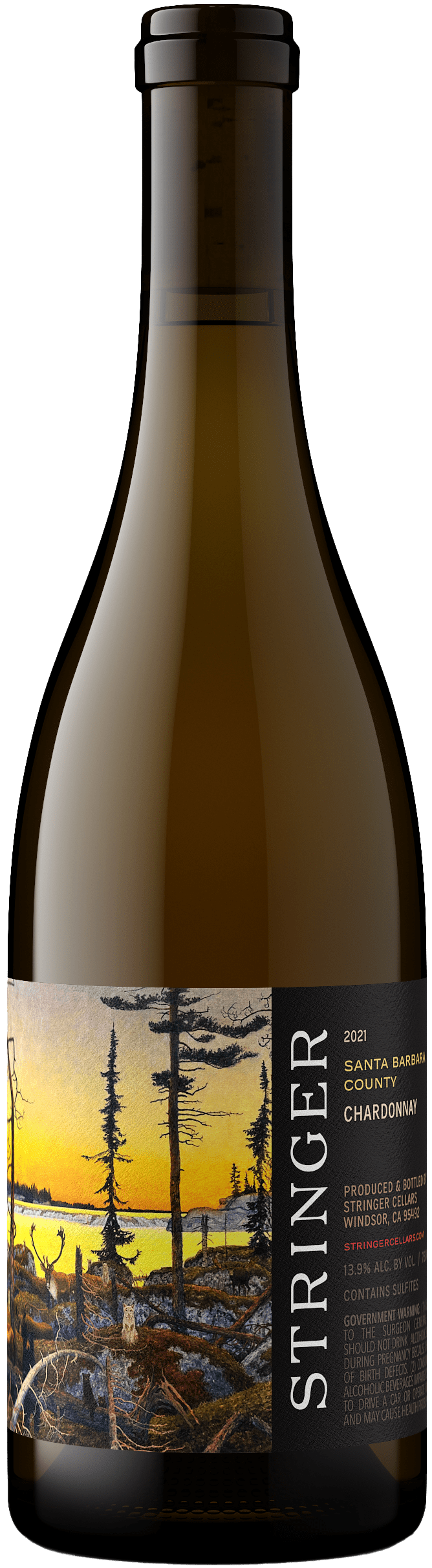 2021 Santa Barbara County Chardonnay Bottle Image