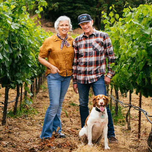 Kit Crawford with husband Gary Erikson, Clif Family Winery Owners