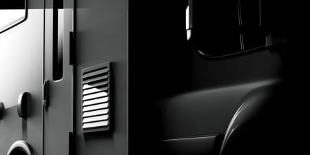 Außenansicht eines Campers