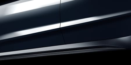 schwarzer Lack an der Türe