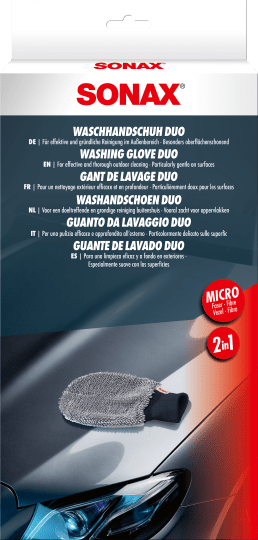SONAX S419100 WaschHandschuh Duo Mikrofaser Handw&auml;sche Autow&auml;sche