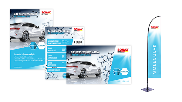 Werbemittel Molecular Waschanlage