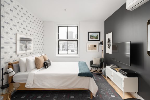 Sleek Studio At Victoria Suites Neighborhood Apartment Rentals Sonder