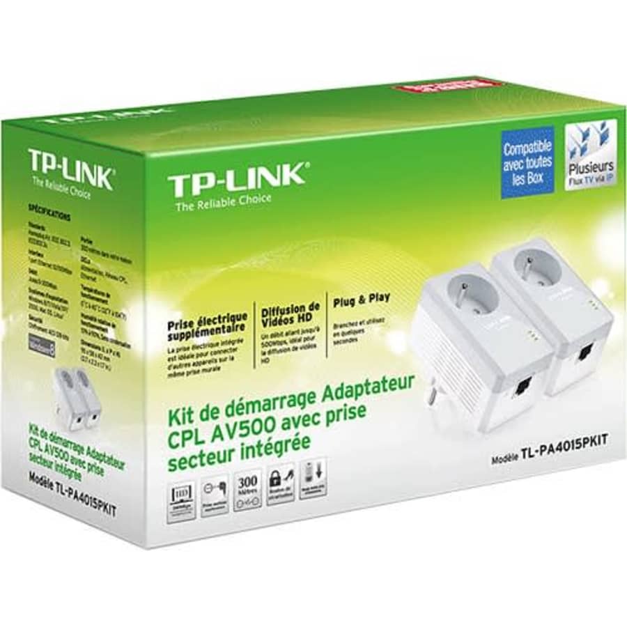 Tp Link - TL-PA4015P KIT - TP-Link Kit CPL AV600