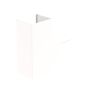 Angle plat blanc 60x75 photo du produit