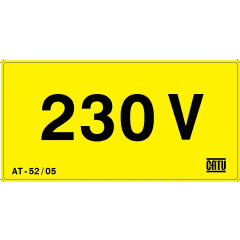 etiquette 230 v 50mm photo du produit