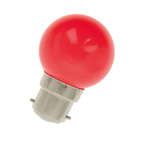 LED Party G45 B22d 1W Rouge photo du produit