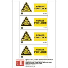 etiq pv risque d explosion photo du produit
