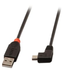 Câble USB 2.0 type A / mini-B coudé, 1m photo du produit