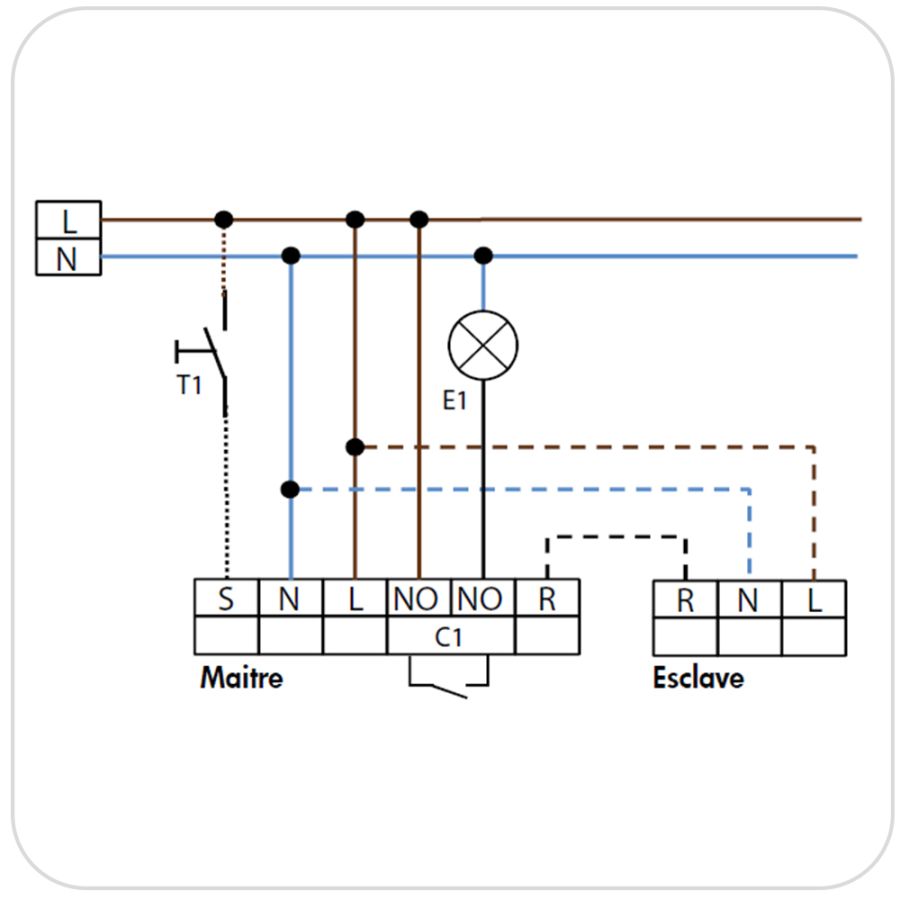 Branchement Schema Cablage Dali Avec Bouton Poussoir BEG - 92565 - PD2-M-1C-FP