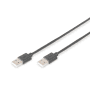 Cable USBA M-M 1m noir photo du produit