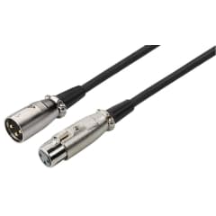 Cord aud XLR-XLR, 15 m, noir photo du produit