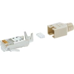 RJ 45 plug screened fawn Hiros photo du produit