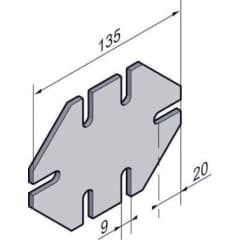 GOUSSET DOUBLE CROIX C35x35 EZ photo du produit