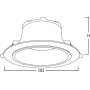 Uni-Fit Bas Lum IP44 15W CS photo du produit