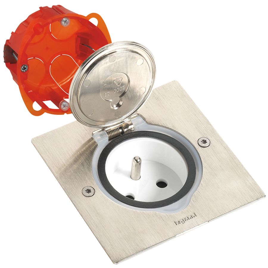 Legrand - 100 - KIT PRISE DE SOL CARREE 10P Legrand - 100 - KIT PRISE DE SOL CARREE 10P