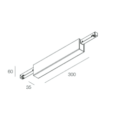 FORTY8: PATÈRE PLAF 96W-48V BL photo du produit