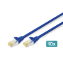 CAT 6A S-FTP LSZH, 3m, X10, bl photo du produit