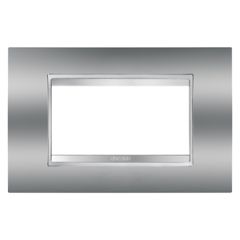 PLAQUE LUX 4P CHROME photo du produit