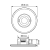 PD-FLAT 360i/8 LARGE ROUND WHITE KNX photo du produit