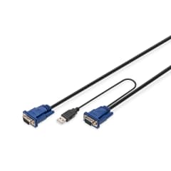 KVM Cable noir, 3,0 m photo du produit