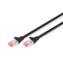 CAT 6 S-FTP LSZH 2m, noir photo du produit