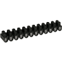 Barrettes acier noire 6 mm2 photo du produit