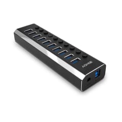 Hub USB 3.0 10 ports avec interrupteurs photo du produit