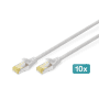 CAT 6A S-FTP LSZH, 5m, X10, gr photo du produit