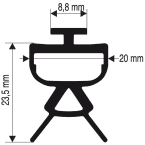 Barre palpeuse 3m m t m photo du produit