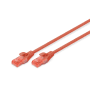 CAT 6, U-UTP, PVC, 5m, rouge photo du produit