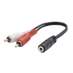 Adapt 2 RCA M/Jack 3.5 F -20cm photo du produit