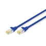 CAT 6A S-FTP LSZH, 30m, bleu photo du produit