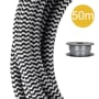 Cordon Textile 3C 50M Noir/Blc photo du produit