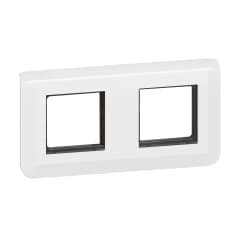 SUPPORT+PLAQUE 2X2MOD H BLANC photo du produit