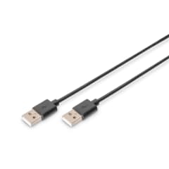 Cable USBA M-M 1,8m noir photo du produit