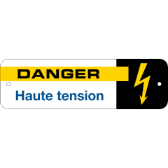 SIG100 PLAQUE DANGER HT photo du produit