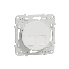 ODACE DBL RJ45 SS CON BLC photo du produit