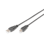 Cable USBA-B M-M 1,8m noir photo du produit