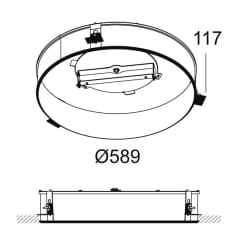 MULTINOVA 55 RECESSED KIT photo du produit