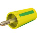 Adaptateur 4 mm vert-jaune photo du produit