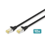 CAT 6A S-FTP LSZH, 0.5m, X10, photo du produit