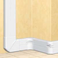 010427 Goulotte 2 compartiments DLP monobloc - 50x150mm - blanc -  professionnel