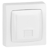 Legrand - prise rj45 numéris ou internet 8 contacts appareillage saillie complet - blanc